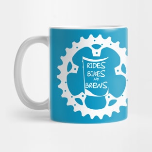 Rides, Bikes, Brew White Mug